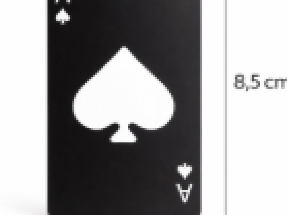 flessenopener kaartvorm