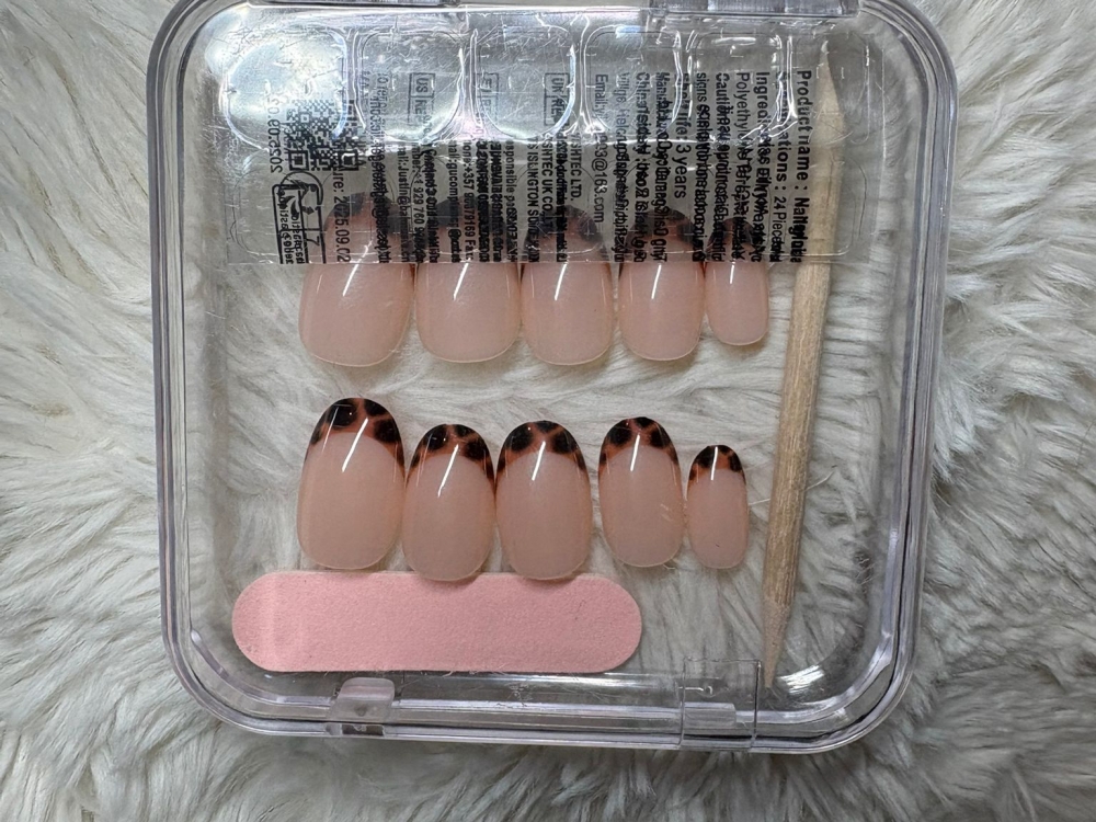 Tijger print french nagels