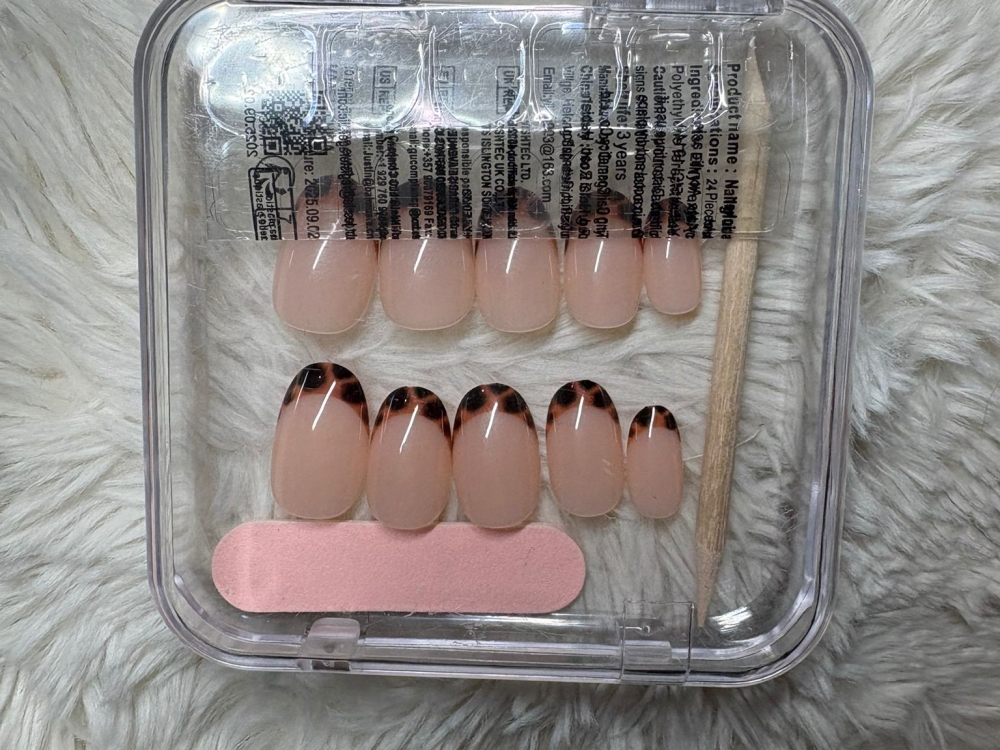 Tijger print french nagels